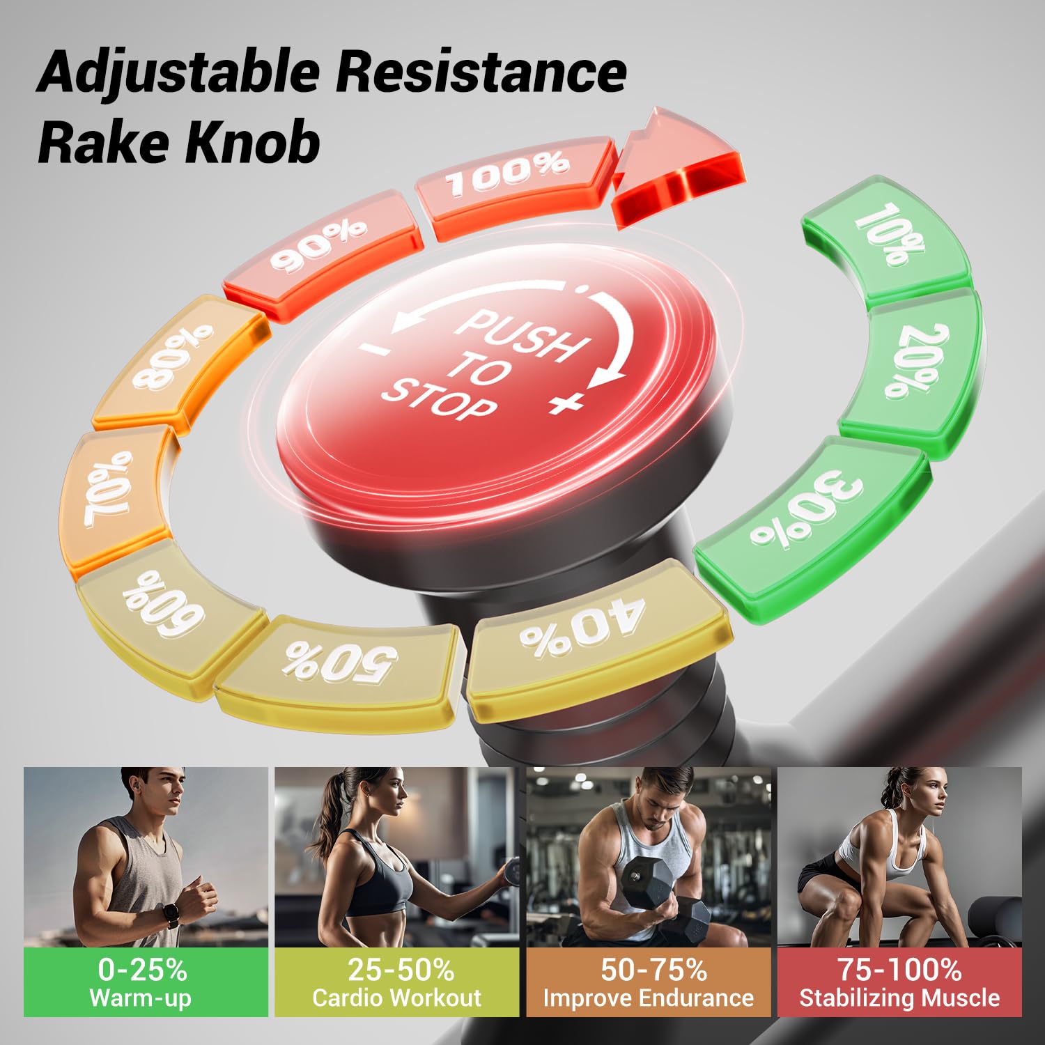 CURSOR FITNESS Heimfahrrad für Zuhause, Stilles Fitnessbike mit Einstellbarem Widerstand, Verstellbarem Lenker und Sattel, LCD-Display, Atmungsaktiven Sitzpolstern, für Cardio-Training